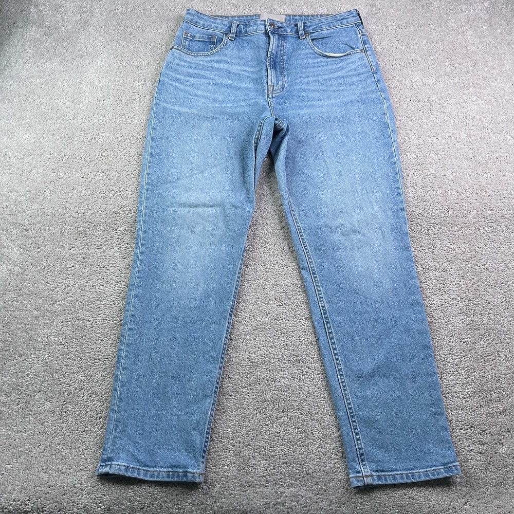 Everlane Jeans Womens 31 Blue Curvy Cheeky High Rise Stretch Denim